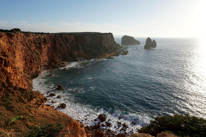 Algarve lighthouse and cliffs